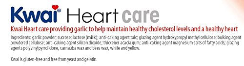 [Australia] - Kwai Heartcare Garlic | Vitamin B1 Contributes to a normal heart function | Helps maintain a healthy cholesterol levels | Helps maintain a healthy heart | Allicin yield 1800 micrograms per tablet | 300mg | 100 tablets 