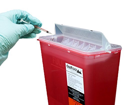 [Australia] - 5 Quart Size | OakRidge Products Sharps Disposal Container | TouchFree Disposal 