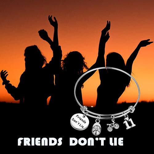 [Australia] - MAOFAED Friendship Jewelry Stranger Things Inspired Keychain Friend Don’t Lie Gift for Friend friend don't lie br 