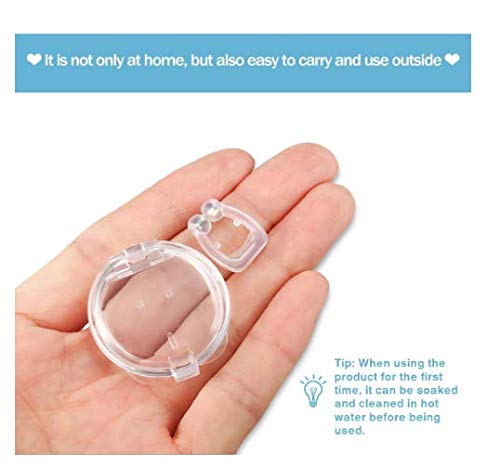 [Australia] - 3 Pack Anti Snore Devices, Silicone Magnetic Anti Snore Clips, Anti Snore Clip Device, Nasal Dilator Snoring with Magnets for Promotes Breathing and Sleep White 3 Pack 