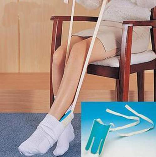 [Australia] - Sock Aid Helper Putting On Socks Without Bending for Elderly, Senior, Pregnant or Those with Back or Leg Issues, Easy Put on Sock Slider, Plastic Sock Helper Aide Tool 