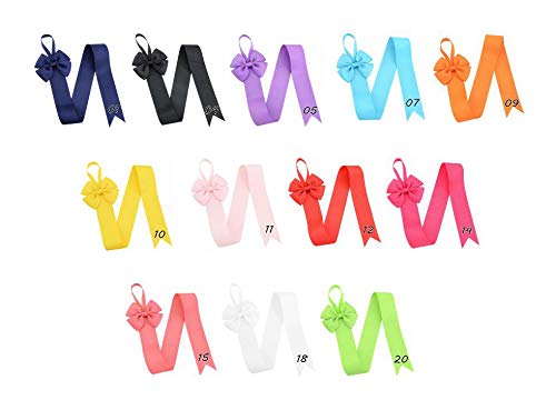 [Australia] - SYBL 12 Pack Hair Bow and Hair Clip Holder Organizer and Storage Headband Hanger Hanging Jewelry Organizers for Baby Girls(Mix Color) 