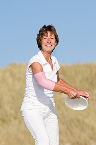 [Australia] - Doctor Developed Ladies Pink Elbow Compression Sleeve for Women and Doctor Written Handbook- relief from Tennis/Golfers Elbow & Other Elbow Conditions - Excellent Customer Support (Large) Large 