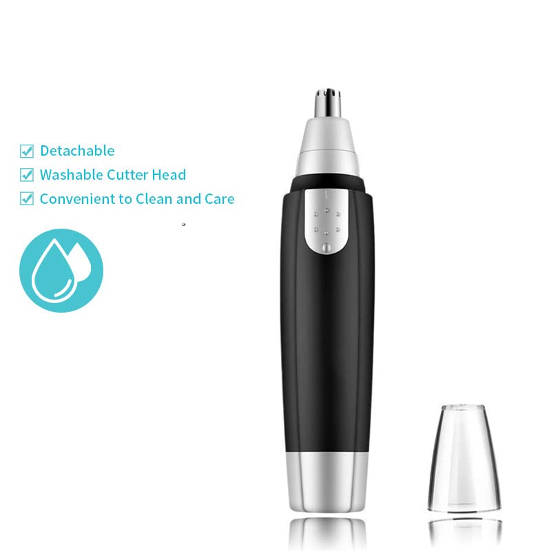 [Australia] - Ear Nose Hair Trimmer Clipper Abody Electric Nose and Ear Hair Trimmer, with 360° Rotating Painless Dual Edge Blades, Facial Hair Trimmer for Men and Women 