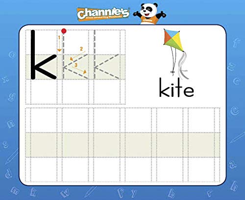 [Australia] - Channie's Dry Erase Alphabet/Number Flash Cards, 5.5W x 4.25 L x 0.25H, White, Model:B500 