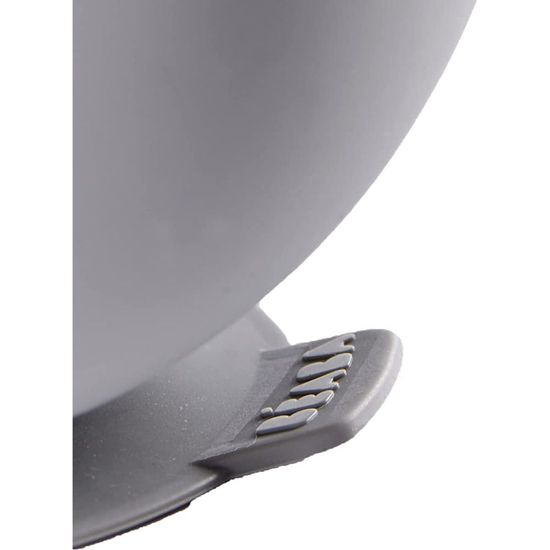 [Australia] - BÉABA - Silicone Bowl with Suction Cups - Baby and Children - Food and Weaning - Non-slip - Sticks perfectly to the table and the high chair tray - Microwave safe - Grey 