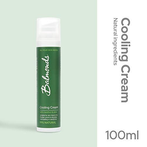 [Australia] - Balmonds Cooling Cream 100 millilitres Natural Lotion with Menthol and Aloe Vera for Eczema and Rosacea 