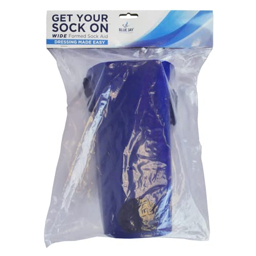 [Australia] - Blue Jay An Elite Healthcare Brand Get Your Sock On Formed Sock Aid for Undergoing Recovery Patients with Large Foam Handles and Wide Molded Plastic Frame | 30 inches Cord Length 