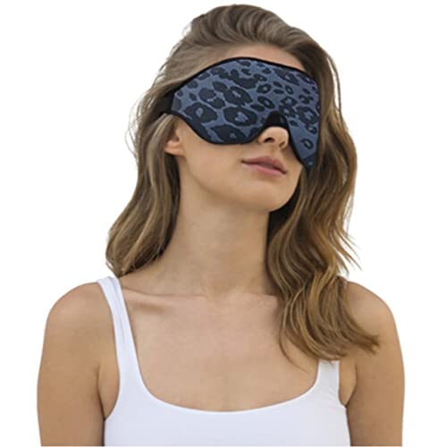 [Australia] - 2022 Fashion Sleep Mask, Sleeping Mask for Women, 100% Blackout Eye Mask, Soft Covering Strong Light, Suitable for Travel/Yoga/Nap (Leopard Print) Leopard Print 