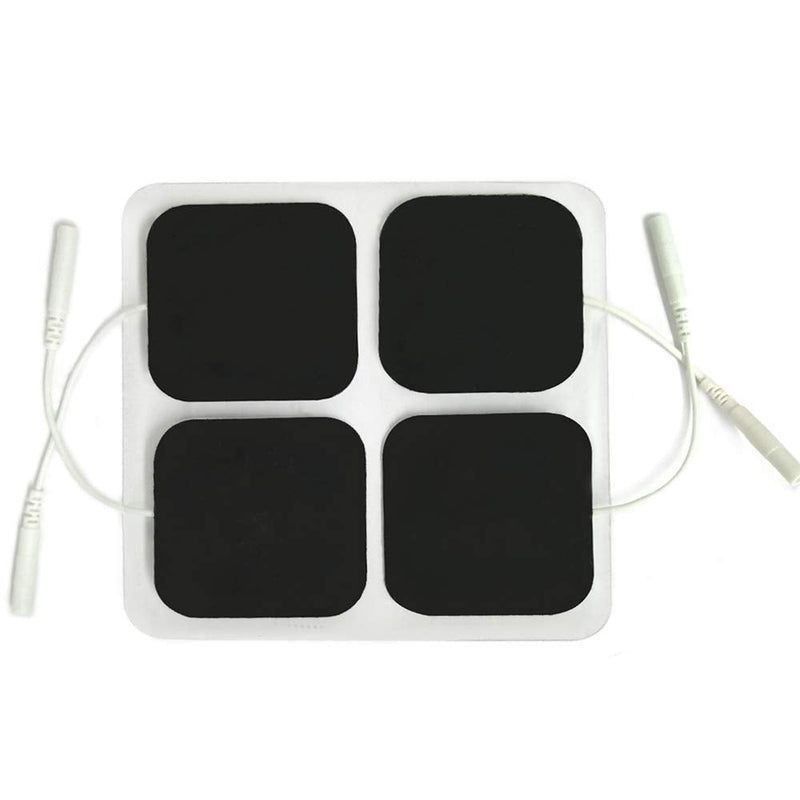 [Australia] - Easy@Home Tens Unit Self Stick Carbon Electrode Pads, Non Irritating Design 40 Pack 2" x 2" Reusable Pads 40 pads 