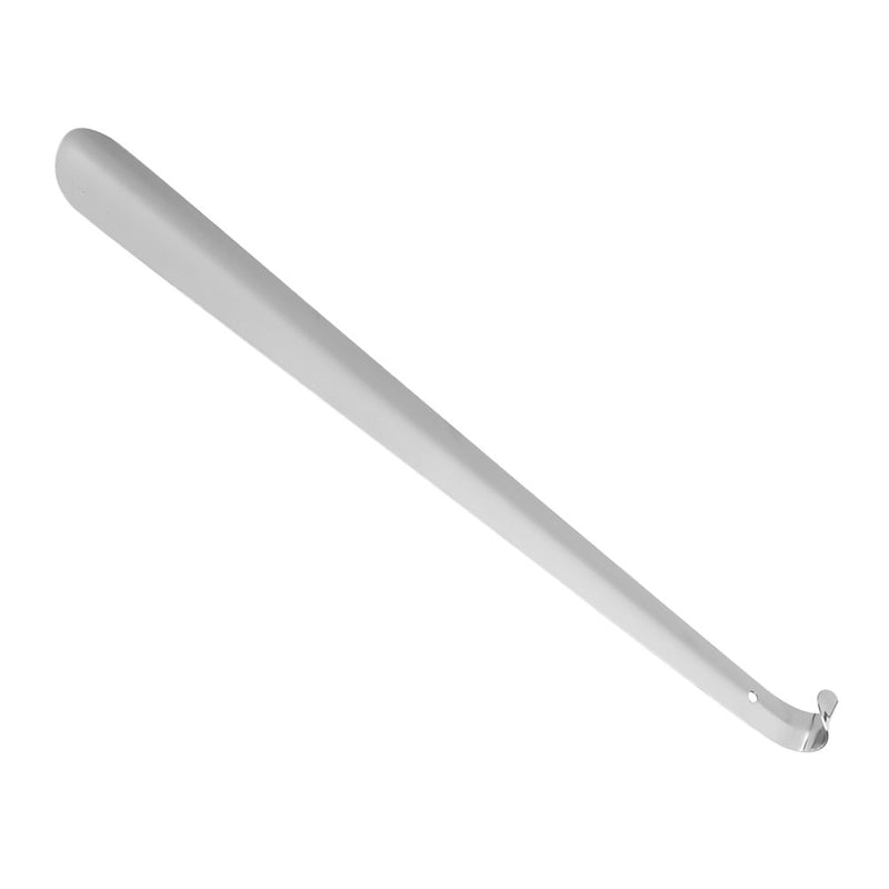 [Australia] - Professional Stainless Steel Shoe Horn Shiny Silver Metal Shoehorn with Comfort Grip for Seniors Elderly 41 X 4 cm 