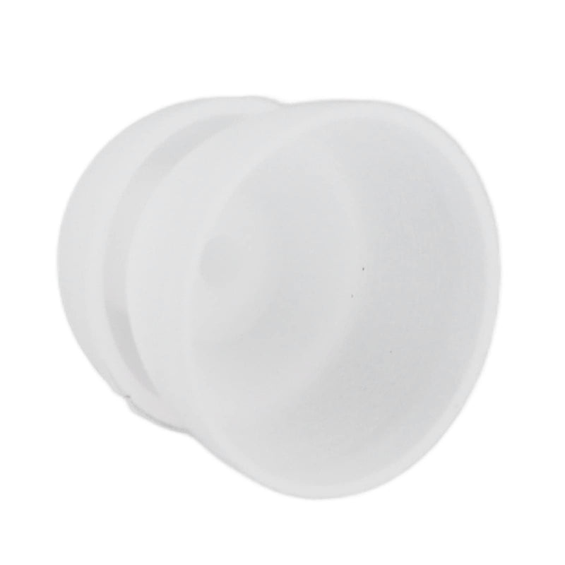 [Australia] - 10pcs Hearing Aid Domes, 8mm Soft Silicone Double Layer Closed Type Washable Anti Static Ear Tips for Hearing Resound Accessories (White) White 