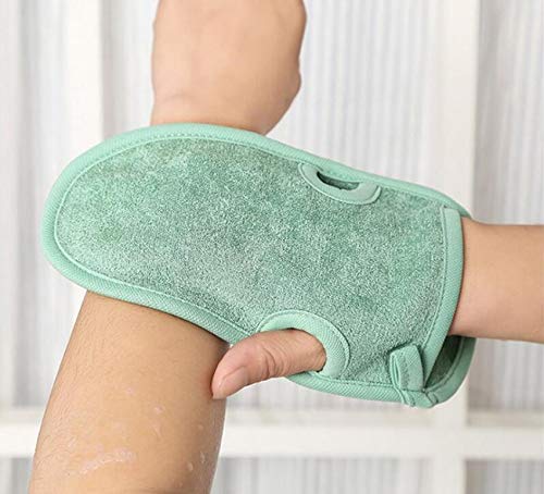 [Australia] - 3PCS Bathing Mittens Shower Soft Skin Care Face Body Wash Massage Spa Mitt for Adult and Kids(Color Random) 