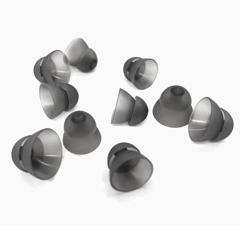 [Australia] - Smokey Hearing Aid Power Domes Close Domes Ear Tips for Resound Sure Fit Style RIC RITE and Open Fit BTE Hearing Amplifier with Cleaning Tools Brush Cleaner and Carry Case (Smokey, Small) Smokey 