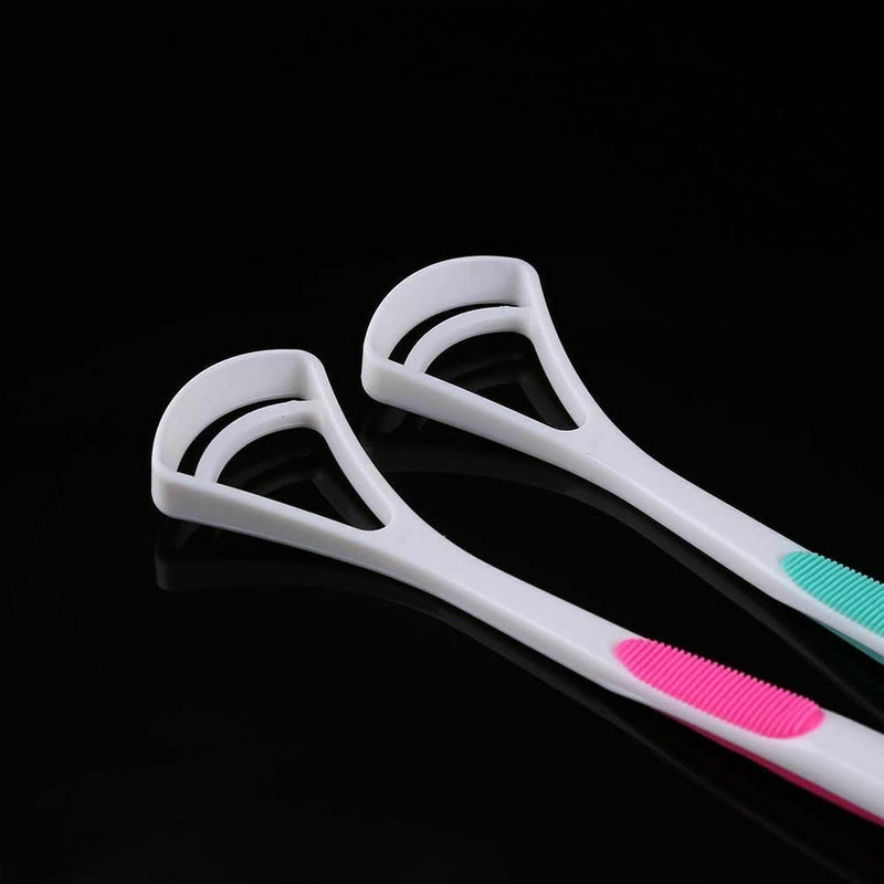 [Australia] - Pack of 2 Tongue Scraper, Soft & Gentle Head Tongue Cleaner for Adults Oral Cleaning Care. Oral Hygiene, Keeps Breath Fresh 