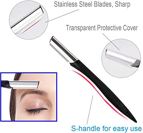 [Australia] - Eyebrow Scissors, 7 in 1 Eyebrow Kit, Professional Eyebrow Grooming Kits for Women, Including Brow Razors, Brush, Scissor, Tweezers, with Storage Box (01) 01 