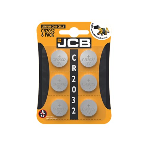 [Australia] - JCB Specialty 2032 Lithium Coin Battery 3V, Pack Of 6, Suitable For Keyfobs, Scales, Wearables And Medical Devices (DL2032/CR2032) 