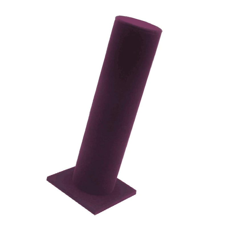 [Australia] - FRECI Velvet Vertical Tower Jewelry Bracelet Display Stand Bangle T-Bar Display Holder Rack Closet Organizer Tower Scrunchie Hair Band Holder - Purple 