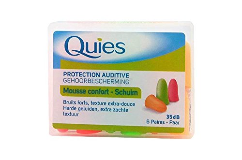 [Australia] - Quies Rubber Foam Ear Plugs 6 Pairs 
