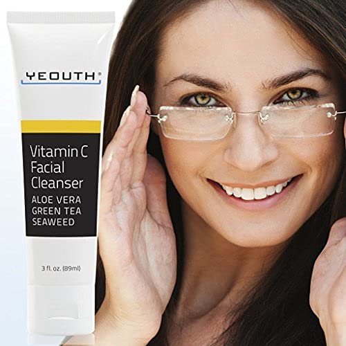 [Australia] - Vitamin C Facial Cleanser Infused with Aloe Vera, Green Tea and Sea Weed from YEOUTH - Soothing, Calming, Deep Penetrating Pore Face Wash for Radiant Skin 