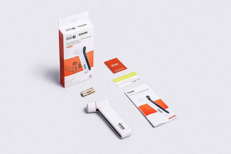 [Australia] - Kinetik Wellbeing Ear and Non-Contact Thermometer – Used by the NHS – Which? Best Buy 2021 – In Association with St John Ambulance Single 