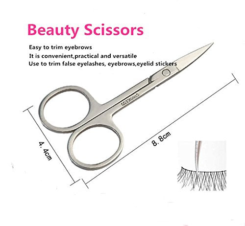 [Australia] - Yimart® Professional Eyebrow Tweezer Set False Eyelash Extension Tool Kits Set Eyebrow Tweezers Eyebrow Trimmer Stainless Steel Eye Lashes Tweezers 7Pcs Grafting False Eyelashes Makeup Accessories 