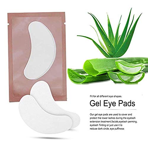 [Australia] - 100 Pairs Under Eye Gel Pads Hydrogel Eye Patches for Eyelash Extension -100% Natural Lint Free DIY Lashes Extension Supplies(Pink) 