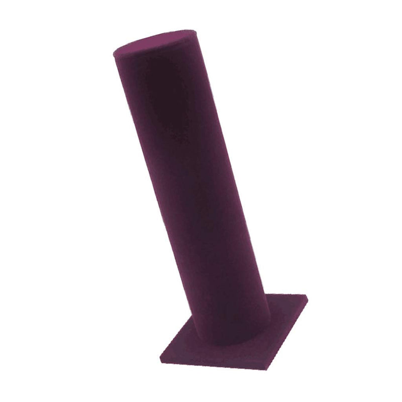 [Australia] - FRECI Velvet Vertical Tower Jewelry Bracelet Display Stand Bangle T-Bar Display Holder Rack Closet Organizer Tower Scrunchie Hair Band Holder - Purple 