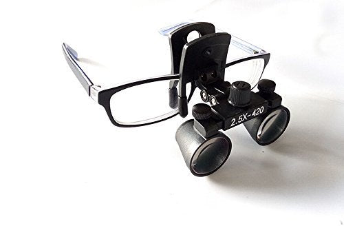[Australia] - Doc.Royal Binocular Clip Loupes Lab Head Magnifier w/Clip-on 2.5X420mm DY-109 