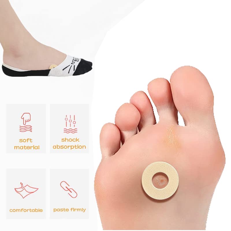 [Australia] - MQ 60 Pcs Corn Cushions, Soft Latex Foam Self Adhesive Callus Pads Corn Pad Anti Friction Reduce Foot and Heel Pain for Toe Callus Anti-Slip 60 Count 