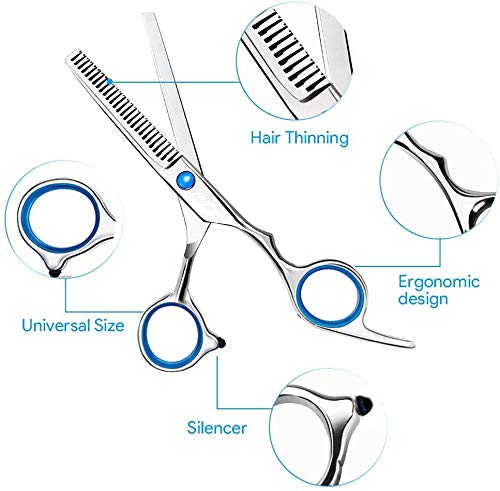 [Australia] - Hair Cutting Scissors Stainless Steel Professional Hairdressing Scissors,11 Pcs Hair Scissors Set,Barber ScissorsWomen Men Professional Hair 