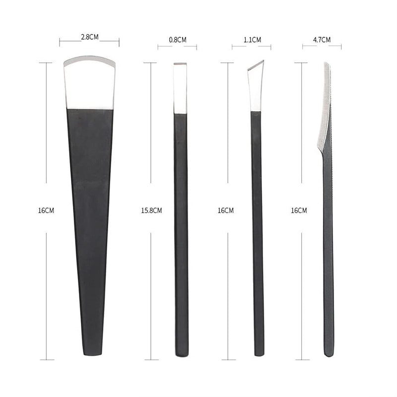 [Australia] - Professional Pedicure Knife Kits, 4 Kinds Pedicure Knife Dead Skin Corn Foot Foot File Rasp with Bag, for Pedicure Foot Care Tools 