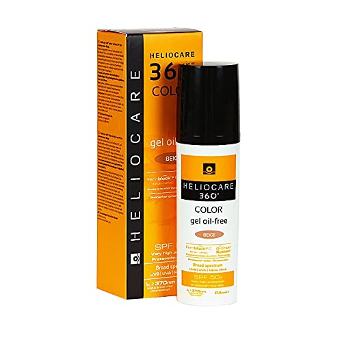 [Australia] - Heliocare 360 Color Gel Oil-Free Beige SPF 50 50ml / Gel Sunscreen For Face/Daily UVA UVB Visible Light Infrared-A Anti-Ageing Sun Protection/Matte Foundation Coverage 