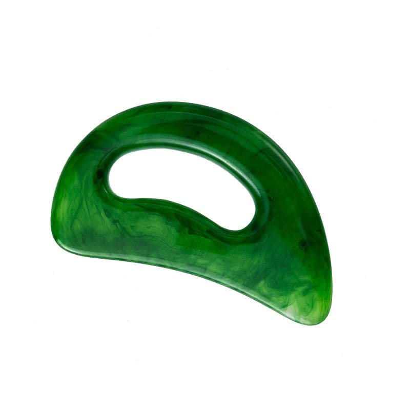 [Australia] - Yeesabella 2 PCS Gua Sha Stone Large Body Gua Sha Tool Guasha Stone Tool Lymphatic Drainage Massager Sculpting Anti Cellulite Tools for Full Body Men Women Green 