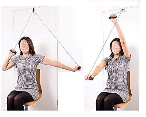 [Australia] - AARAM Overhead Hand Shoulder Pulley Equipment Kit W/Rope for Home Gym Exercise & Physical Therapy 