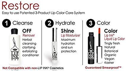 [Australia] - LIP INK Liquid Trial Lip Kit - True Mauve | Natural & Organic Makeup for Women by Lip Ink International | 100% Organic, Kosher, & Vegan 