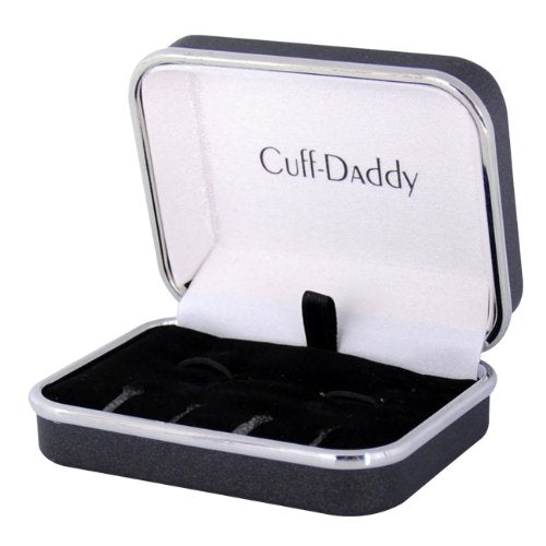 [Australia] - Cuff-Daddy Mens Sodalite Blue Tuxedo Cufflinks Studs Formal Set with Presentation Box 