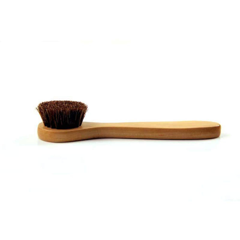[Australia] - HiKin Facial Cleansing Brush, Wood Handle Soft Horsehair Natural Bristles Face Brush Cleanser, 2 Pack Face Skin Care Exfoliating Scrub Brush. 