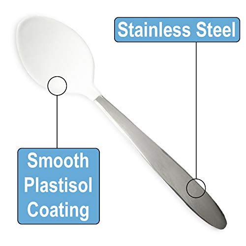 [Australia] - Rehabilitation Advantage Tablespoon with Plastisol Coating, White 