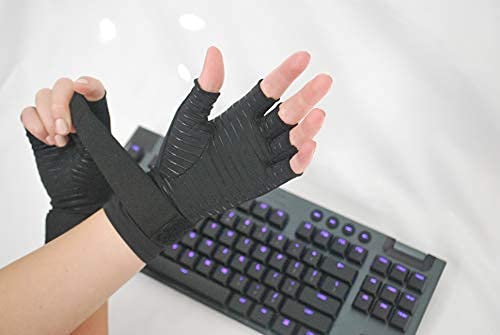 [Australia] - Flex Gaming Gloves - Copper Infused Compression Gamer Gloves With Adjustable Strap X-Large 