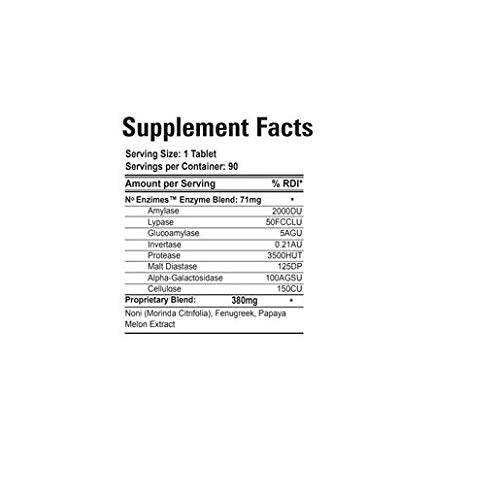 [Australia] - OFV Enzymes Complex 90 Tables, 100% Natural Enzymes Dietary Supplement, Promotes Better Digestion, Fight The Indigestion Symptoms Such as Gas Relief, Bloating & Nausea, Increase Nutrient Absorption 