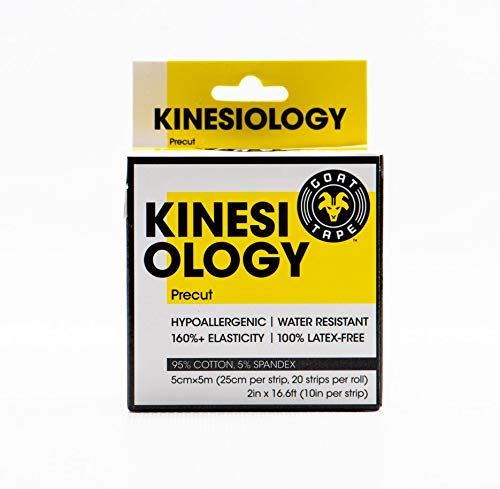 [Australia] - Goat Tape Kinesiology Tape, Pre-Cut Strips Blue & White 