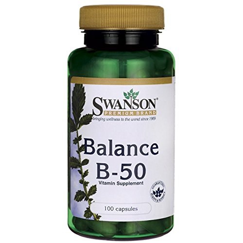 [Australia] - Swanson B-50 B-Complex Vitamins Energy Cardio Stress Metabolism Support 100 Capsules (Caps) 