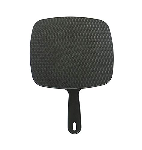 [Australia] - XPXKJ Handheld Mirror with Handle, for Vanity Makeup Home Salon Travel Use (Quadrilateral, Black) square 