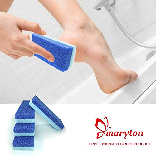 [Australia] - Foot Pumice Stone for Feet Hard Skin Callus Remover and Scrubber (Pack of 4) (Blue) 