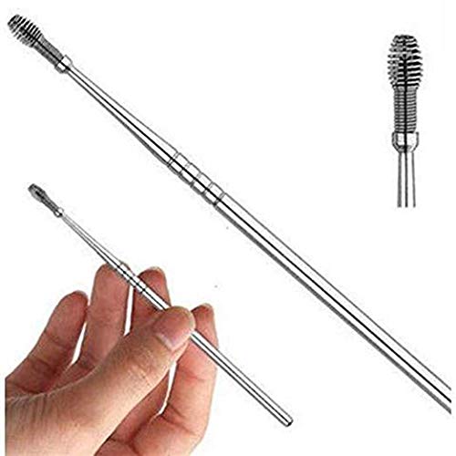 [Australia] - 5 Pcs Ear Pick, Ear Cleansing Tool Set, Ear Curette Earwax Removal Kit with a Storage Box and Small Cleaning Brush 