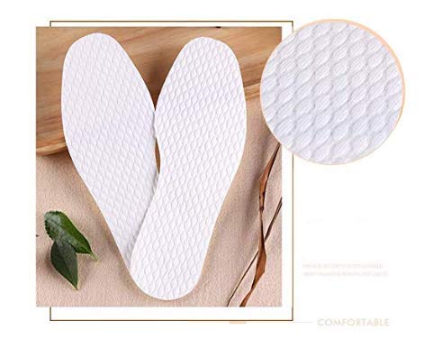 [Australia] - 10Pairs Disposable Breathable Barefoot Insoles Sweat Absorption Insoles Odor Eliminator Comfortable Shoe Insert Pads for Running Walking (Women Size) Women Size 