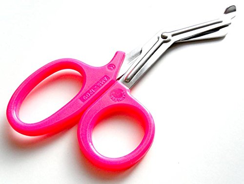 [Australia] - Toolspecific Tuff Cut / Tough Cut 18cm Paramedic Scissors - Bright Fluorescent Pink Medical EMT Multi Purpose 