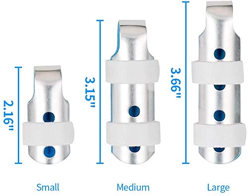 [Australia] - Aluminum Finger Splint, Teroys Metal Finger Support Brace for Broken Fingers Straightening Arthritis 3-Size Pack 1 Count (Pack of 1) 3 size 