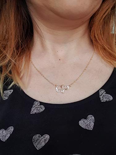 [Australia] - Your Always Charm Best Friend Necklaces for 2 Antler Butterfly Elephant Mountain Friendship Necklace C:elephant gold&silver 